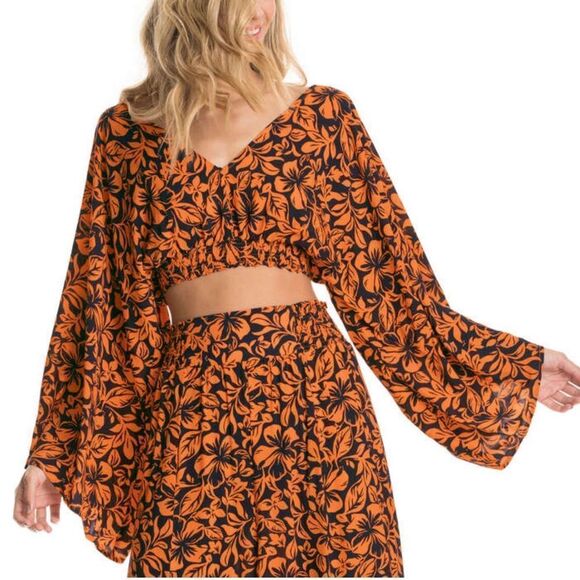 Maaji Savage Dreams beach wear crop top and pant - Picture 1 of 9